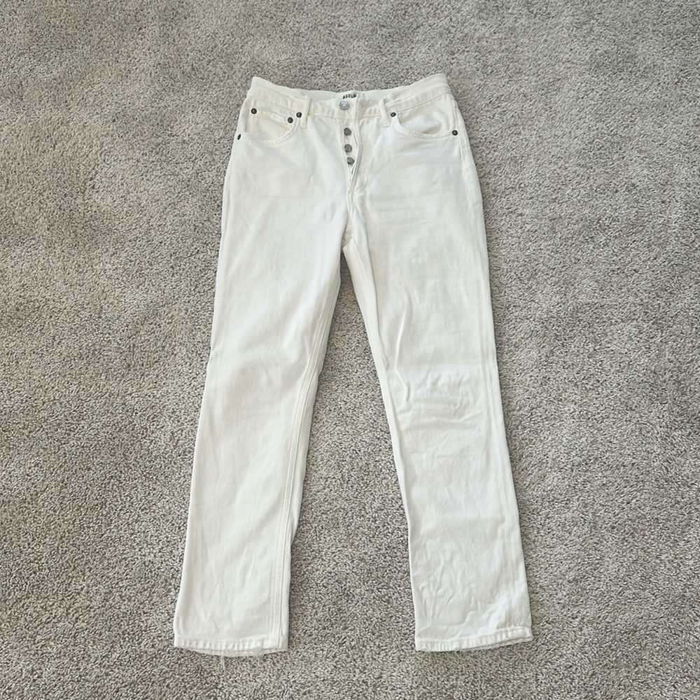 Agolde RILEY HIGH RISE STRAIGHT CROP (STRETCH) Size 25.